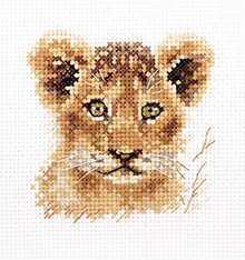0-194 Portraits of animals. Lion cub
